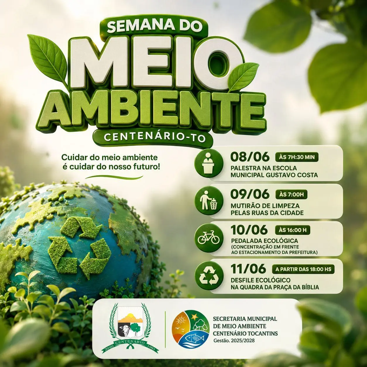 CONVITE – PALESTRA DE EDUCAÇÃO AMBIENTAL